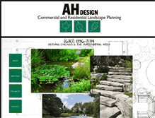 Tablet Screenshot of ahdesignlandscapeplanning.com